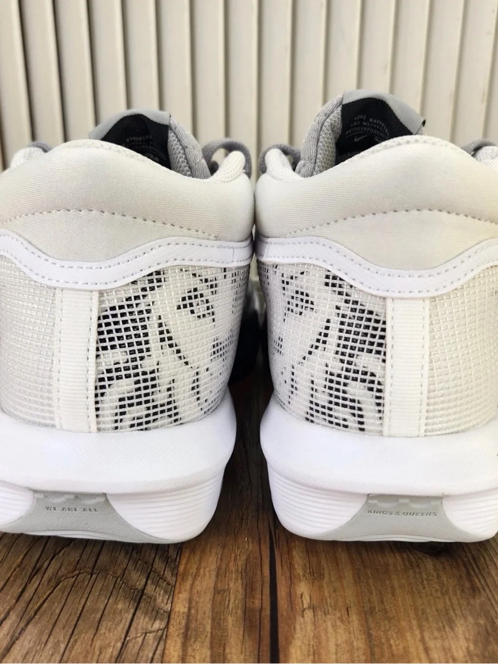 Nike LeBron James Witness VIII 8 White Light Smoke Grey FB2239-100 no lid